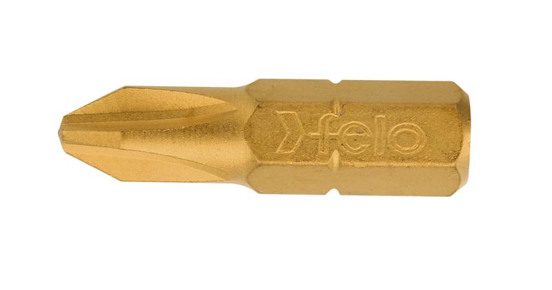 Бита крестовая TiN PH 3х25 (уп.10шт) FELO 02203070