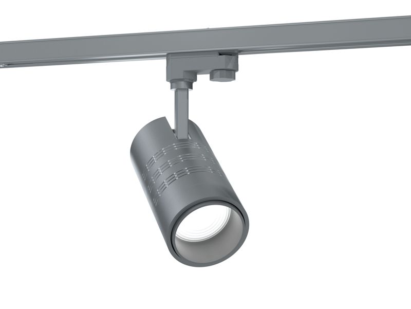 Светильник L-spot Fruit/37/К15-Г60/4.0K/SH/220AC IP20 RAL 7038 сер. шинопровод (SH) LEDEL LSPT00001