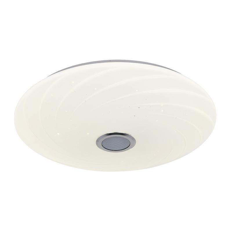 Светильник ULI-D291 72W/SW+RGB/50 MERCURY накладной диммир. пульт ДУ (в/к) Bluetooth колонка 3000К/4000К/6500К/RGB 5700лм Uniel UL-00007840