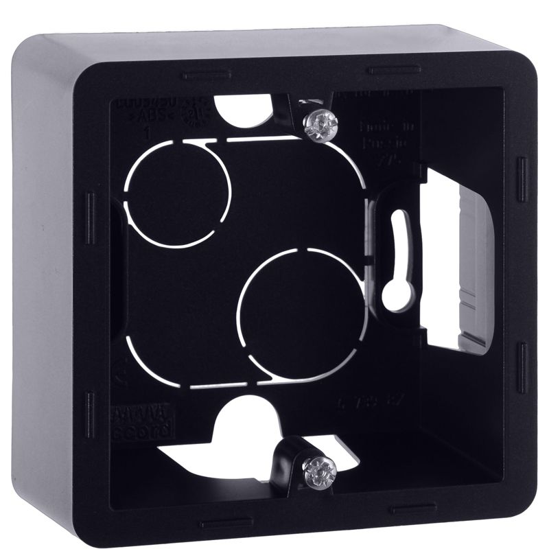 Коробка 1-м ОП Inspiria антрацит IEK 673983