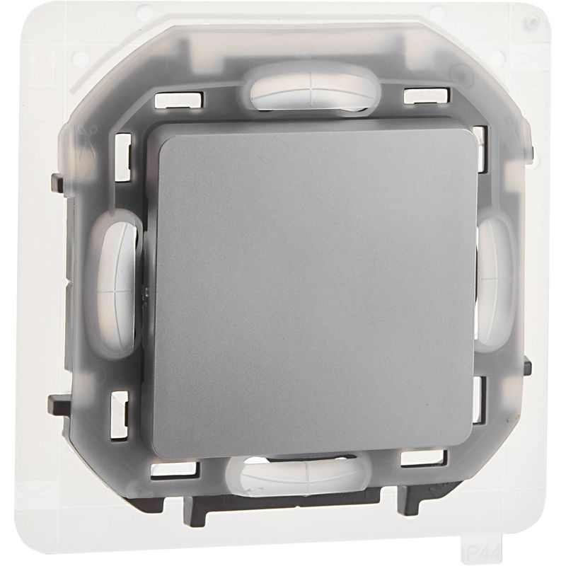 Переключатель 1-кл. Inspiria 10А IP44 250В 10AX механизм алюм. IEK 673672