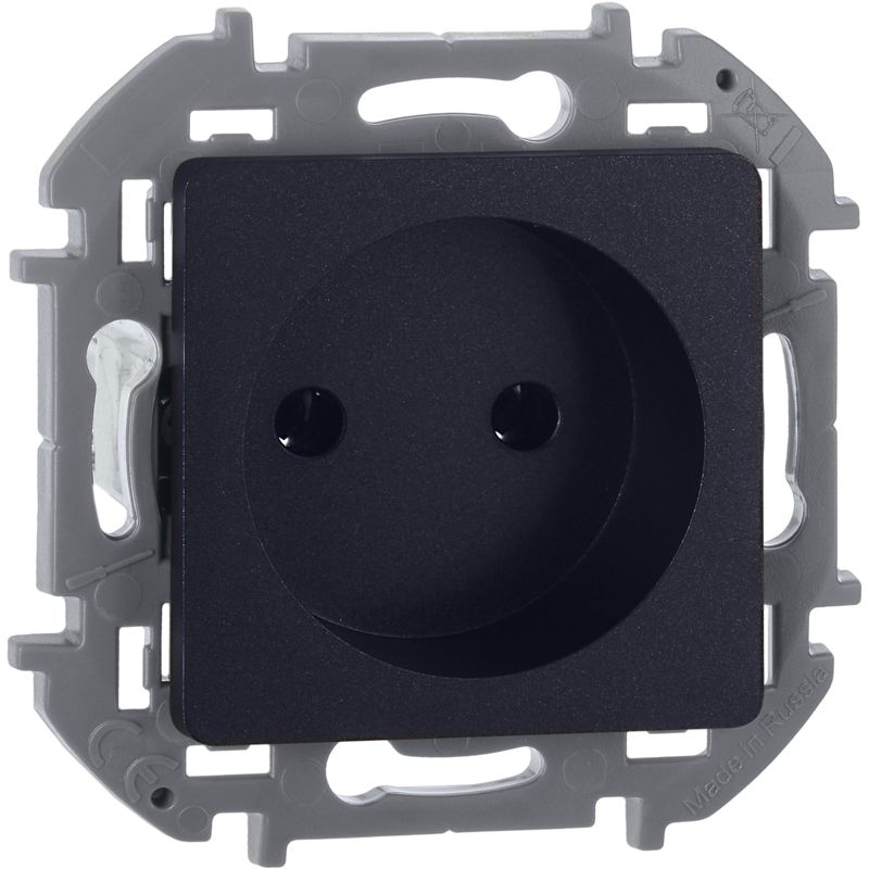 Розетка 1-м СП Inspiria 16А IP20 250В 2P механизм антрацит IEK 673713