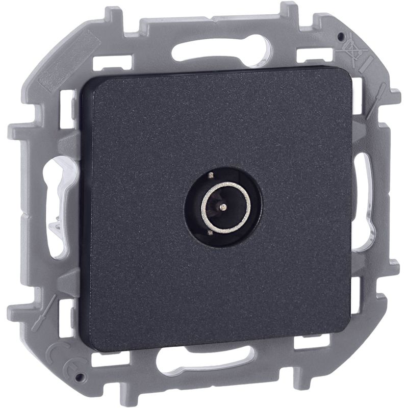 Розетка телевизионная оконечная TV Inspiria 10дБ 5-862мГц механизм антрацит IEK 673873