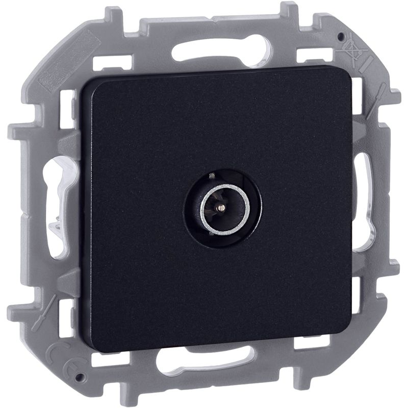 Розетка телевизионная проходная TV Inspiria 14дБ 5-862мГц механизм антрацит IEK 673863