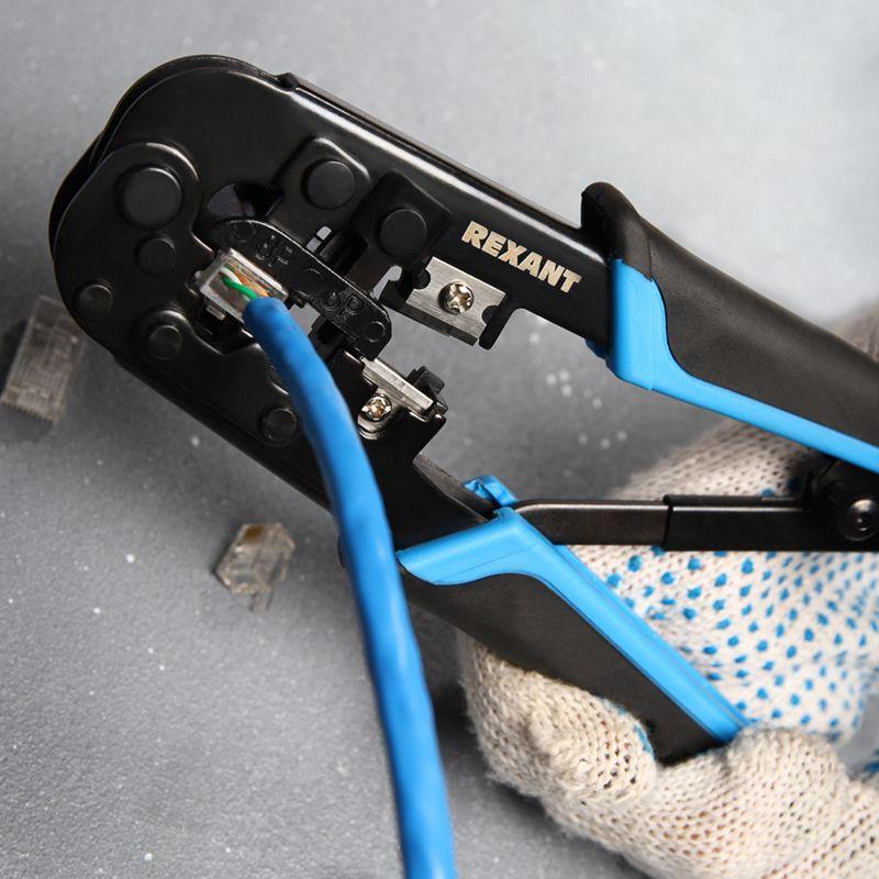 Кримпер HT-568R ТАЙВАНЬ для обжима 8P8C 6P6C Rexant 12-3432-1