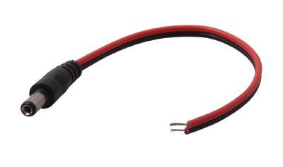 Разъем питания штекер 2.5х5.5х10мм с проводом 20 см Rexant 14-0324