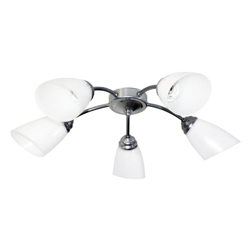 Светильник "Китти" 151 (плафон П0475) НПБ 01-5х60-134 Е27 ИУ хром Элетех 1005404453