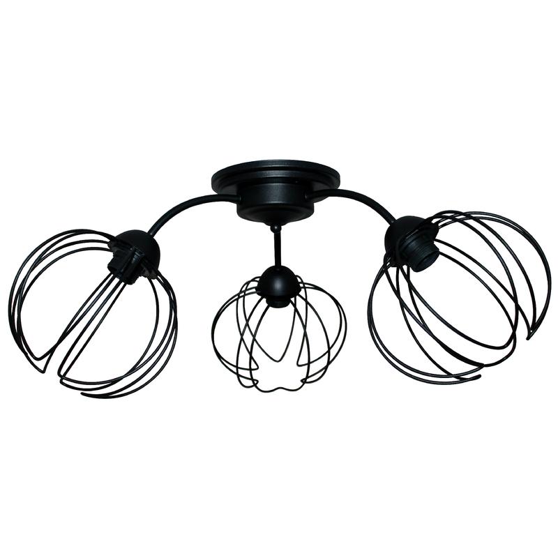 Светильник "Долли" 131 НПБ 01-3х60-198 Е27 ИУ черн. муар Элетех 1005404562