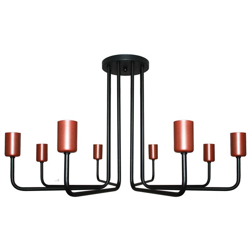 Светильник "Сити" 181 НПБ 01-8х60-107 Е27 ИУ черн. медь Элетех 1005404570