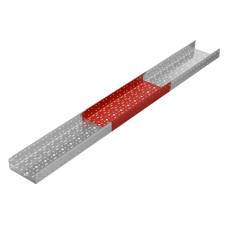 Лоток листовой перфорированный 300х100 L2000 0.8мм "Быстрый монтаж ПЛЮС" LPplus100-300-0.8-2000 КМ PL2860