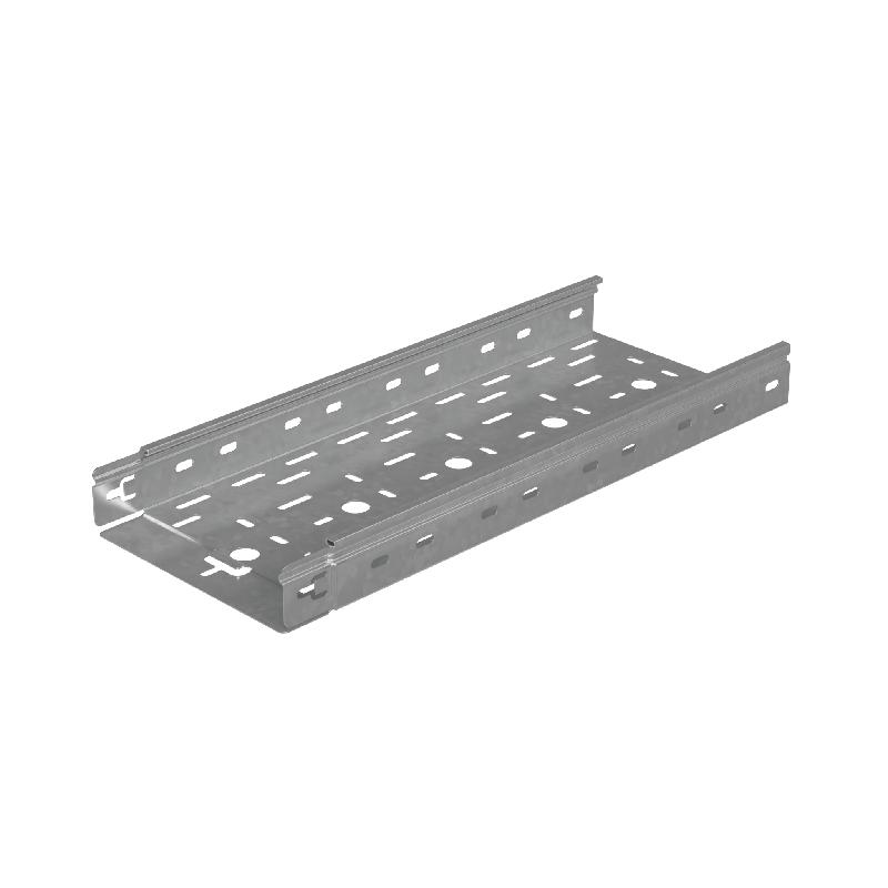Лоток листовой перфорированный 200х50 L2500 0.7мм "Быстрый монтаж ПЛЮС" LPplus50-200-0.7-2500 КМ PL2404