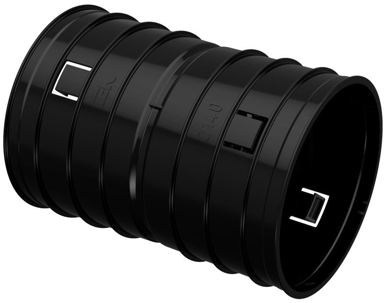 Муфта соединительная для двустенной трубы d140мм ELASTA IEK CTA12D-M140-K02-R