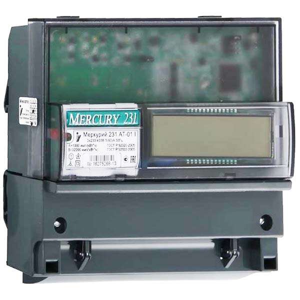 Счетчик Меркурий 231 AT-01 I 3ф 5-60А класс точн. 1.0 многотариф. IrDA ЖКИ Екат. вр. Инкотекс М0000051613