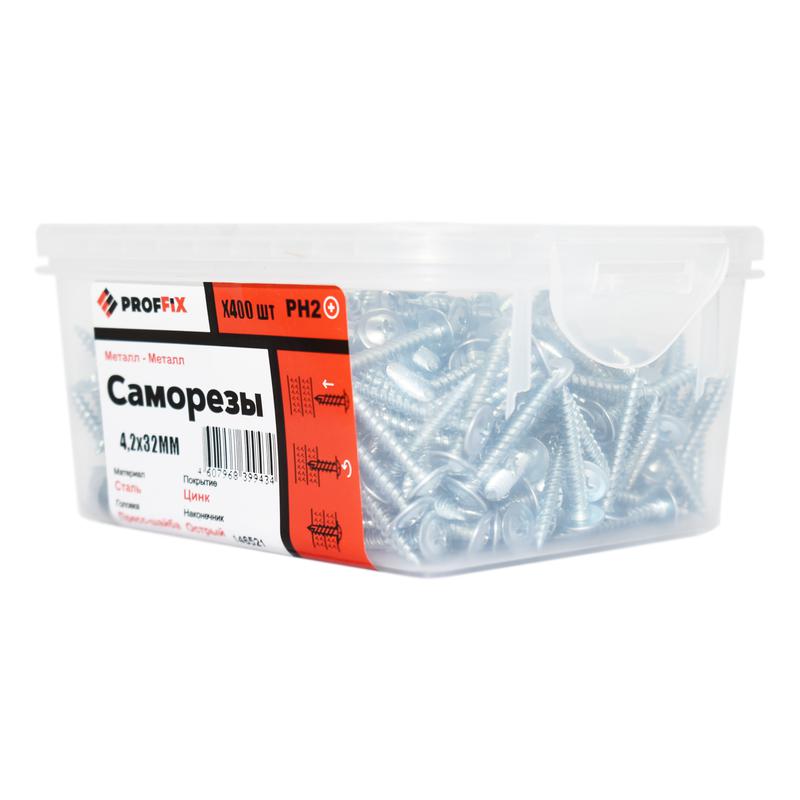 Саморез СММ 4.2х32 усилен. (TWN) (контейнер) (уп.400шт) Tech-Krep PRO/Zitar 146521