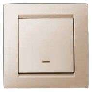 Выключатель 1-кл. СП Simon 15 16А IP20 с индикацией сл. кость Simon 1590104-031