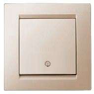 Выключатель кнопочный 1-кл. СП Simon15 с пиктограм. сл. кость 1590150-031