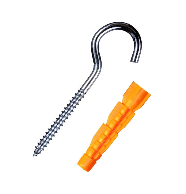 Шуруп-полукольцо 6х60 с универс. дюбелем 10.0х61 (пакет) (уп.2шт) Tech-Krep/Zitar 114330