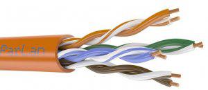 Кабель витая пара ParLan U/UTP кат.5E 4х2х0.52 ZH нг(А)-FRHF (LAN) для структурир. систем связи (м) ТПД Паритет 267132