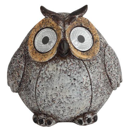 Светильник садовый ERAFYS01-08 Сова на солнечной батарее полистоун 115см сер. Эра Б0044840