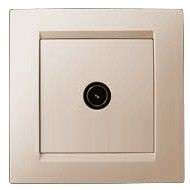 Розетка телевизионная TV СП 1мод. Simon15 IP20 сл. кость Simon 1590475-031