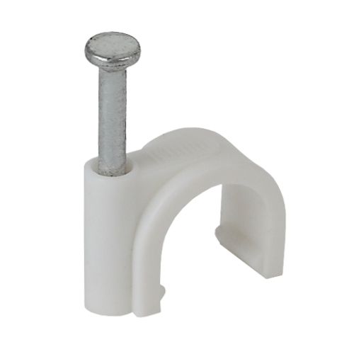 Скоба 25мм круглая пластиковая (уп.50шт) ЭРА Б0038902