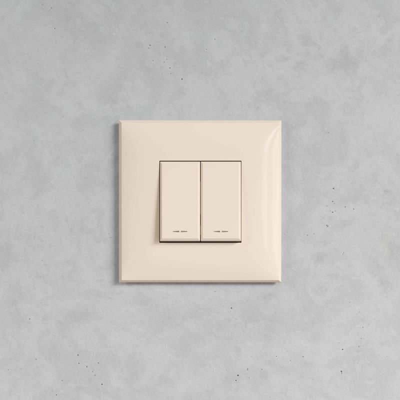 Кнопка 2-кл. СП "Avanti" "Ванильная дымка" DKC 4405154