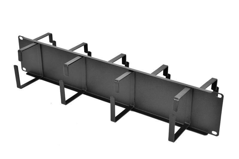 Органайзер кабельный горизонтальный ГКО-2-9-9005 2U Ш=19дюйм Г=145.2мм двухсторон. кольца ЦМО 1888334