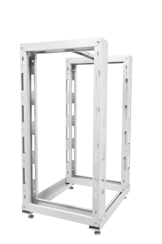 Стойка двухрамная СТК-24.2 24U 620х800мм направл. закл. гайки 250кг сер. ЦМО 1187488