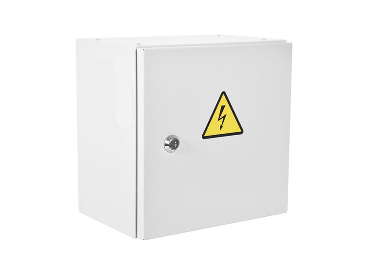 Шкаф серверный уличный всепогодный настенный Эконом ШТВ-НЭ-4.4.21-3ААА-Т2 9U 400х210мм передн. двер. стальн. лист задн. двер. спл. стальн. лист несъемн. боков. панель 180мм 400мм IP66 с нагрев. с сил. роз. 60Вт сер. ЦМО 1641370