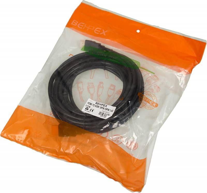 Кабель аудио-видео High Speed ver.1.4 HDMI (m)/HDMI (m) 7м. позолоч. контакты черн. 335134