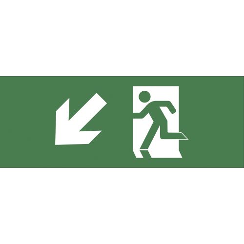 Этикетка самоклеящаяся 200х60мм "Фигура/стрелка вниз влево" DPA/DBA INFO-DBA-005 ЭРА Б0048457