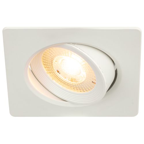 Светильник светодиодный LED SMD 5Вт 3000К квадратный поворотн. бел. KL LED 21A-5 3K WH ЭРА Б0037034