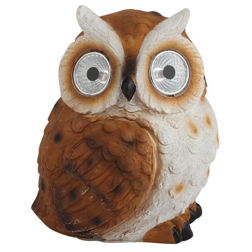 Светильник садовый Филин рыжий на солнечной батарее полистоун 13см ERAFYS01-11 ЭРА Б0044843