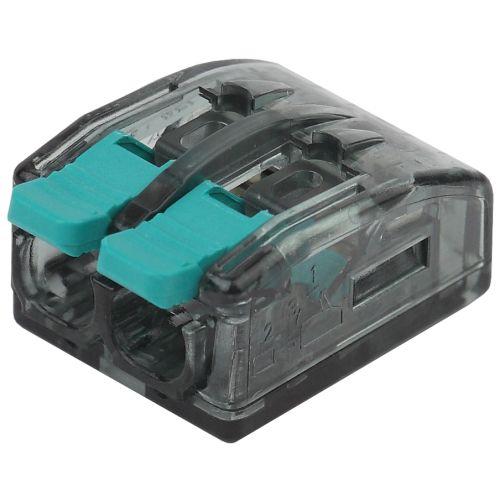 Клемма строительно-монтажная СМК компактная 412 NO-224-46 2-проводная 0.5-4кв.мм с рычагом (уп.100шт) Эра Б0043964