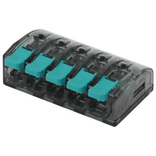 Клемма строительно-монтажная СМК компактная 415 NO-224-51 5-проводная 0.5-4кв.мм с рычагом (уп.2 шт) Эра Б0043969