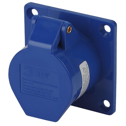 Розетка стационарная внутренняя 413 2Р+РЕ 16А 220В IP44 R(IN)-16-2P-PE-IP44 ЭРА Б0032867