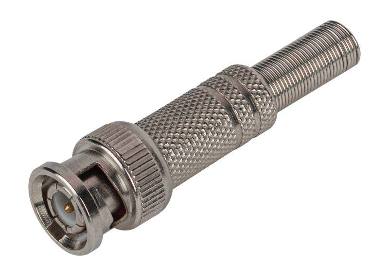 Разъем R-BNC01 штекер BNC под винт с пружиной металл. ЭРА Б0048312