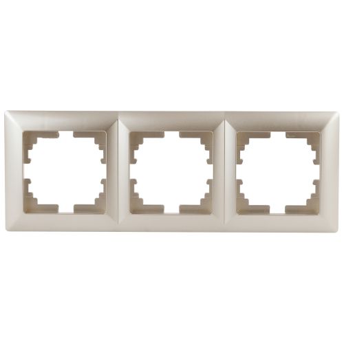 Рамка 3-м СП Solo шампань 4-503-04 Intro Б0043420