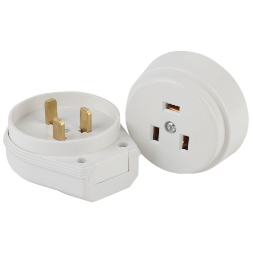 Соединитель электрический 1-м ОП 9-802-01 32А IP20 250В 2P+E (СЭ.РВШ32-002) ПЭТФ Intro Б0050372