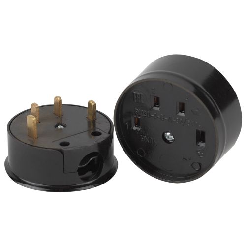 Соединитель электрический 1-м ОП 9-804-06 32А IP20 380В 3P+N (СЭ 30-В-А-32/380) карболит Intro Б0050375