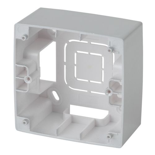 Коробка накладного монтажа 1 пост Эра12 алюм. 12-6101-03 ЭРА Б0043162