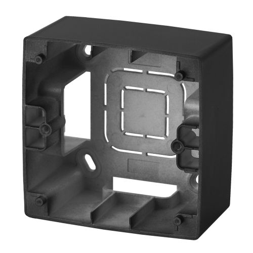 Коробка наклад. монтажа 1 пост Эра12 антрацит 12-6101-05 ЭРА Б0043164