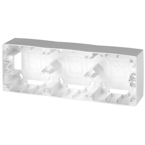 Коробка накладного монтажа 3 поста Эра12 алюм. 12-6103-03 ЭРА Б0043182