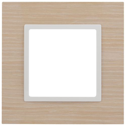 Рамка 1-м 14-5301-01 дерево Elegance белен. дуб/бел. ЭРА Б0049148