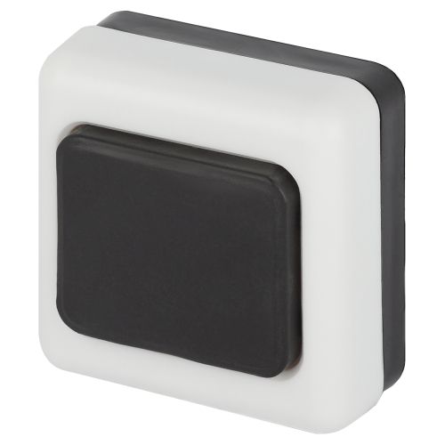 Кнопка дверного звонка D2 проводного черн. 1 мелодия D2 ЭРА Б0051802