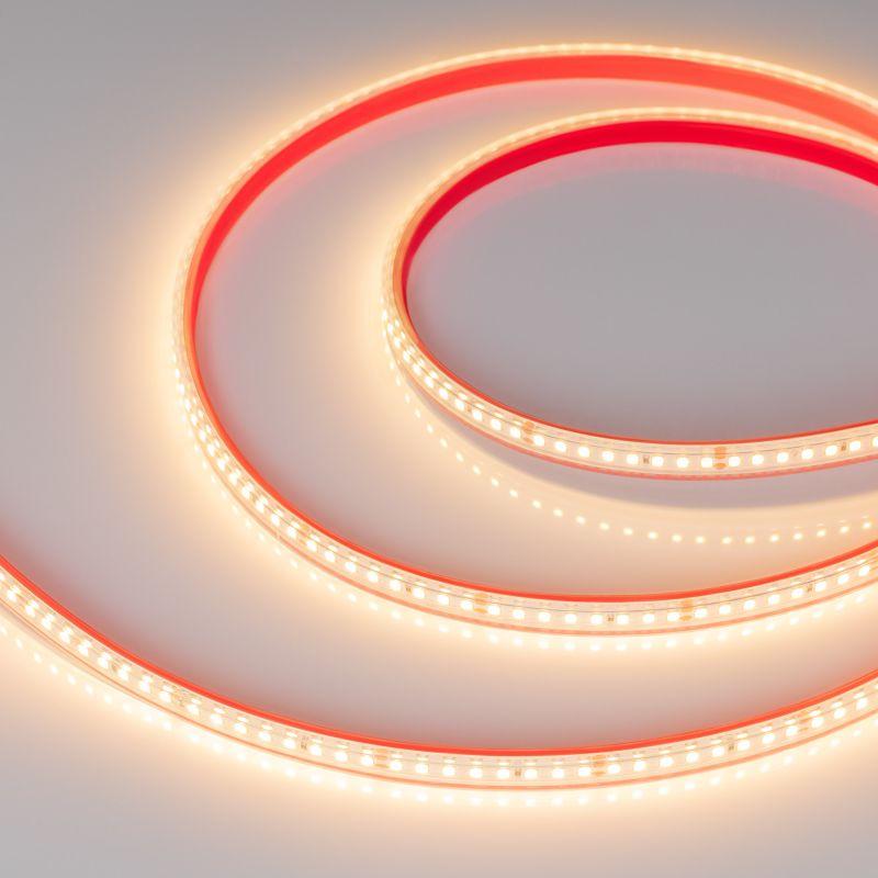 Лента светодиодная RTW-PS-A160-10mm 24V Warm 2700К 12Вт/м IP67 2835 высок. эффект. 150лм/Вт герметичная (уп.5м) Arlight 024545(2)