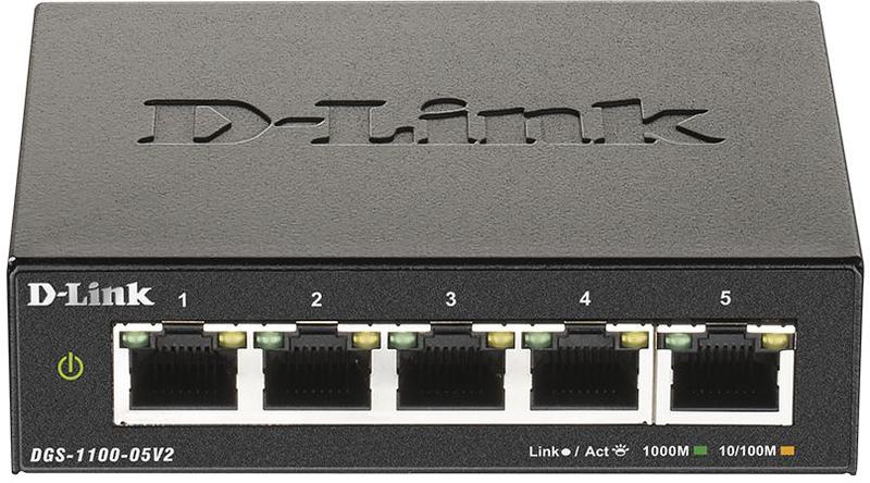 Коммутатор настраиваемый DGS-1100-05V2/A1A 5G D-Link 1824145
