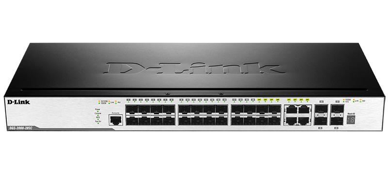Коммутатор управляемый DGS-3000-28SC/A1A 4G 20SFP 4SFP+ D-Link 1346769