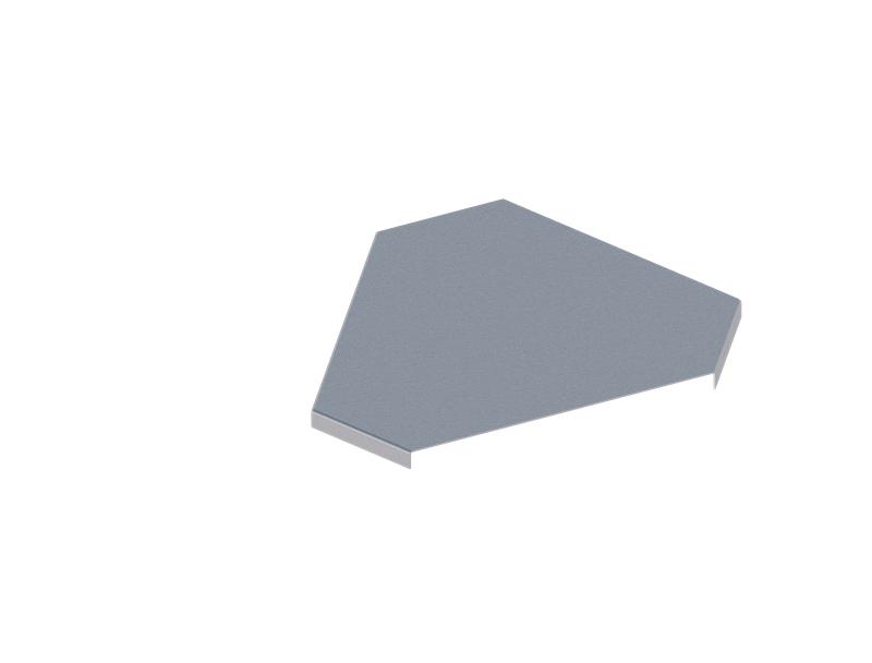 Крышка для лотка углового осн.300 1.5мм ЛМсК-90Г 300-1.5ц УТ1.5 СОЭМИ Н0121410145