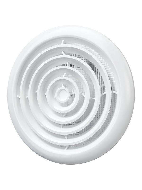 Вентилятор осевой D100 с обратн. клапаном кругл. решеткой двигателем на ш/подшип. ERA FLOW 4S C BB